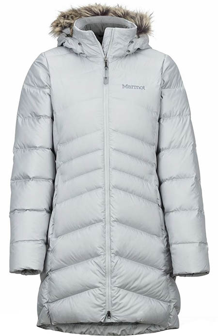 Ladies down jacket clearance long